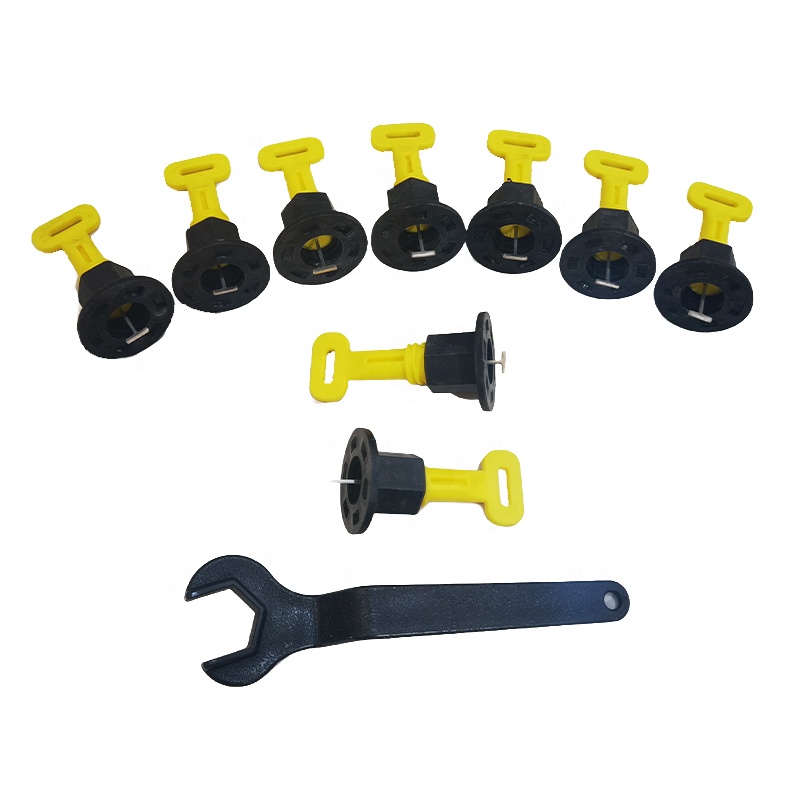Modern 50pcs Reusable &amp; Recyclable Stainless Steel &amp; Plastic Tlock Tile Leveling System With 2mm-6mm Gap Tile Level Tools