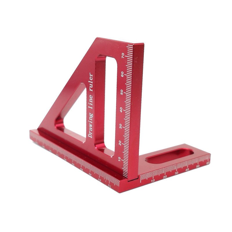 Woodworking Square Protractor Steel Miter Triangle Ruler View 9