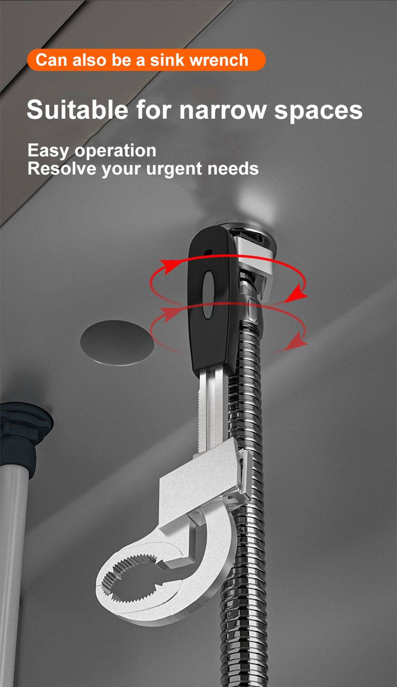 Multifunctional bathroom wrench detail 2