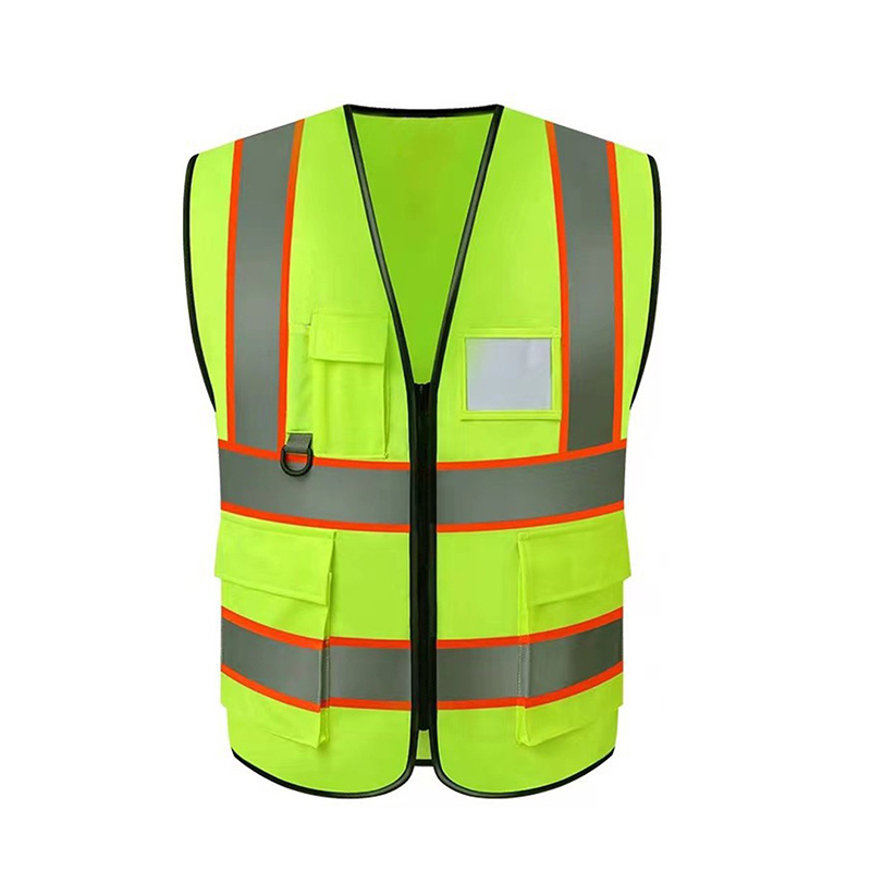 2XL Hi-Vis Construction Vest White Beige Cotton Work Safety Vest Logo Children's Traffic Visibility Cooling Breathable Work