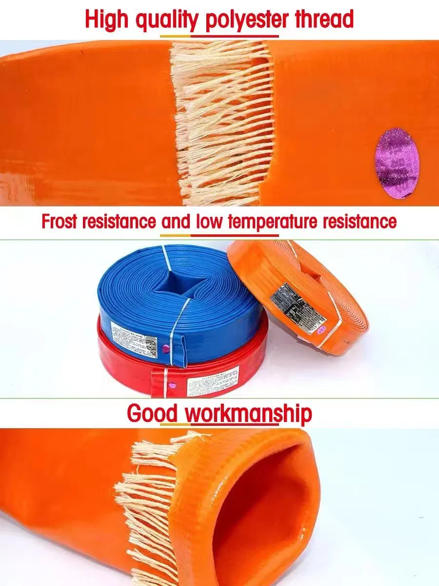 Standard Blue PVC Layflat Hose Roll
