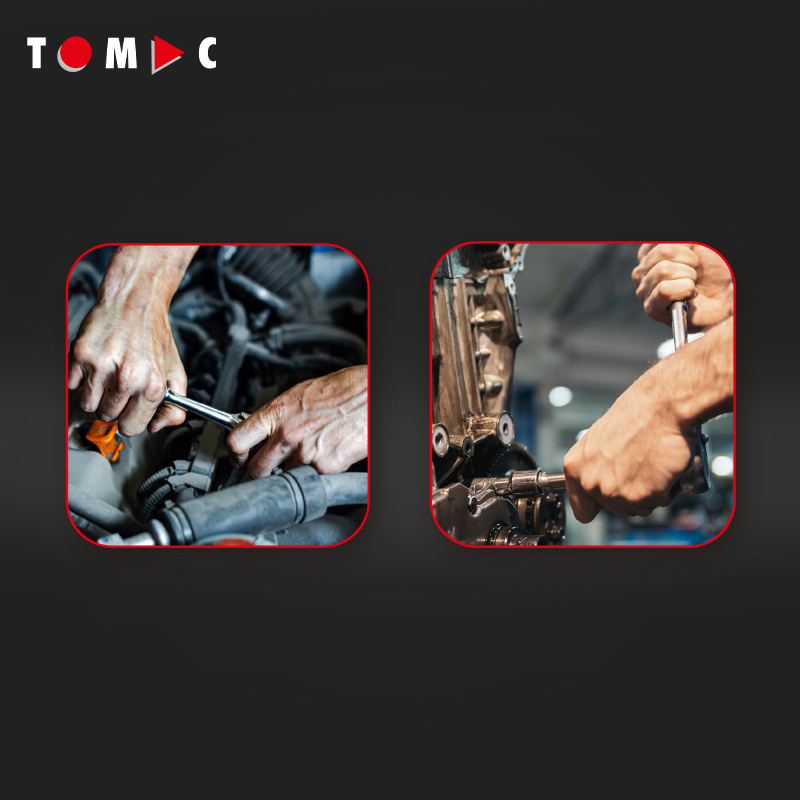 TOMAC 172pcs Professional Socket Tool Set for Cars Motorcycles and Bicycle Caja De Herramientas