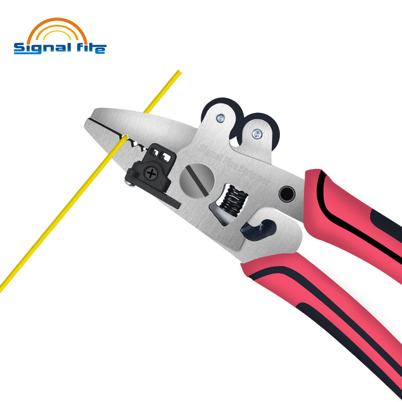 Multifunctional FTTH Wire Stripper Pliers Crimper Stainless Steel Scissors for Electricity Cables