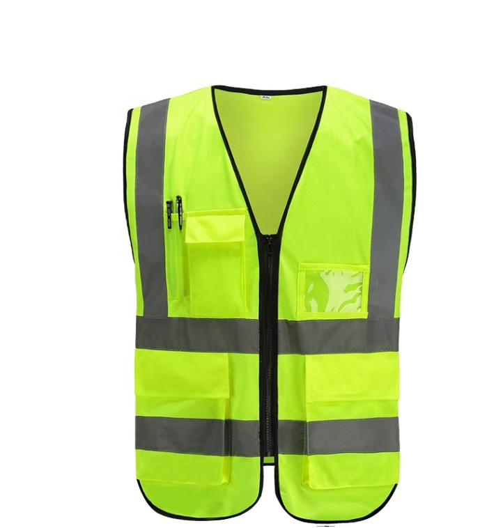 Security Reflective Vests High Quality 80g Construction Vests