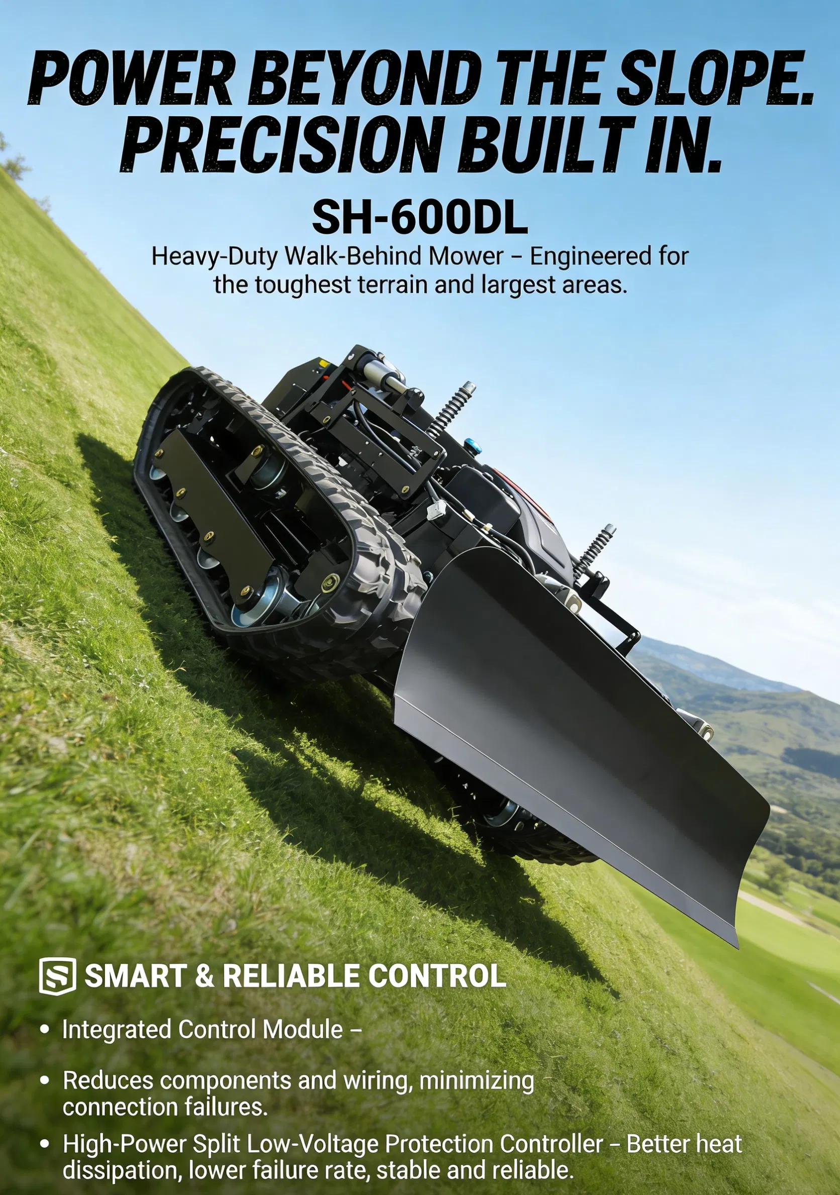 Multipurpose Sh-600dl Lawn Care Machine Suitable for Parks Sports Fields and Large Gardens with Demanding Grass Conditions