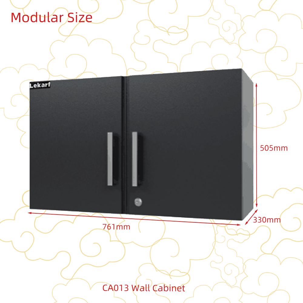 Garage Work Station Classic Carbon Steel Multifunction Cabinet Combination Set Tools Sundries Storage Organization PVC Slat Wall