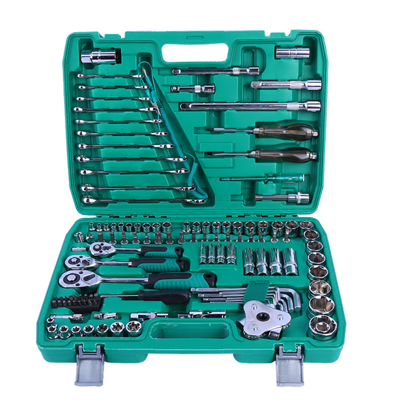 Hand-Powered Carbon Steel OEM Tool Kit 121pcs Automotive Repair Wrench Set