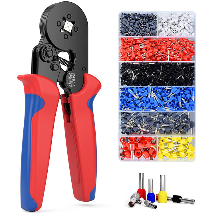 YTH Crimping Pliers Kit with 1200pcs Wire Ferrules Wire Crimper Tool Set for Electrical Wiring