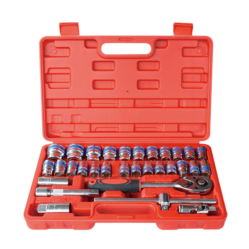 NEOBRISKEN Nut Specific 46pcs Car Repair Tool Box and Ratchet Wrench Socket Set OEM Customizable Impact Socket Set