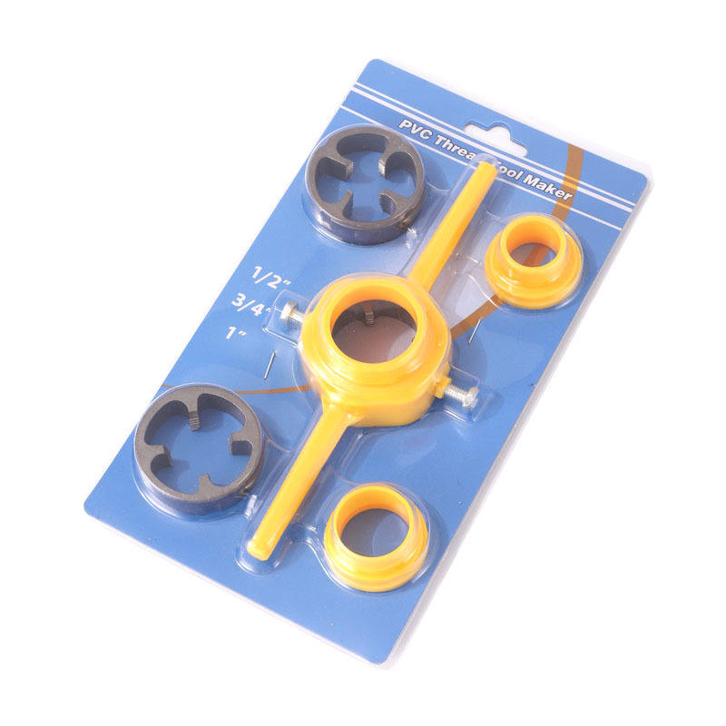 LIJIN Industrial Grade 6-Piece Water Pipe Threading Tool Set 1 Drive 1/4 Pipe Size Tapping Tool Tap Wrench Plumbing Repair Kit