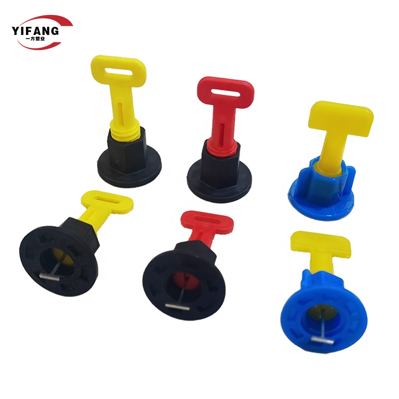 Modern 50pcs Reusable &amp; Recyclable Stainless Steel &amp; Plastic Tlock Tile Leveling System With 2mm-6mm Gap Tile Level Tools
