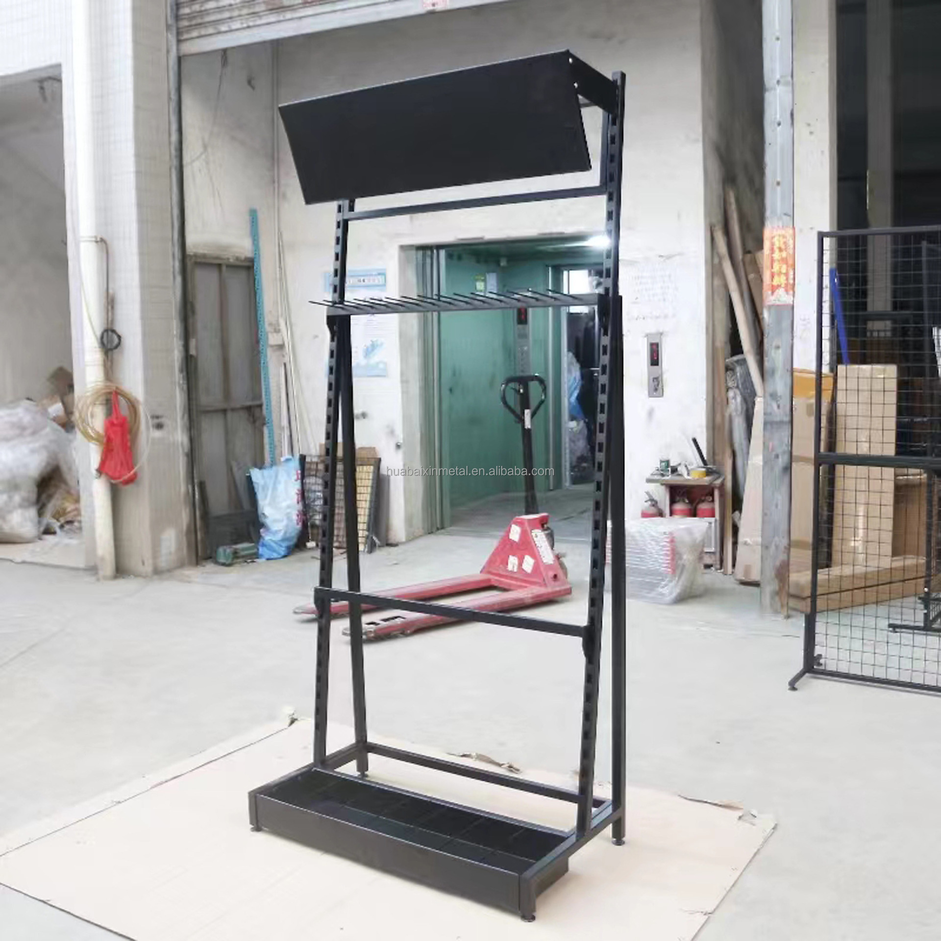 Custom Explosion-Proof Security Shields Gardening Tools Shovel Storage Rack Floor Mounts Organizing Tool Shelves Supermarket
