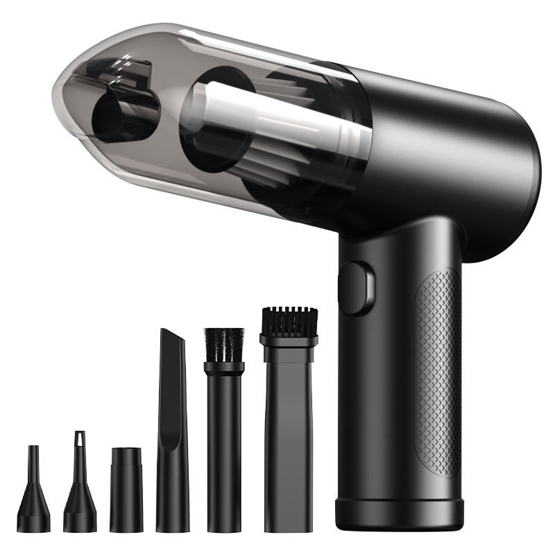 2-in-1 Compressed Air Duster &amp; Car Vacuum Cordless, 5000Pa Portable Handheld Mini Vacuum For Computer Keyboard &amp; Car Cleaning