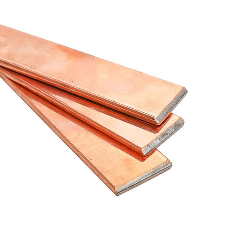 Lightning Protection Grounding System Conductor Copper Bonded Steel Earthing Tape Copper Flat Bus Bar