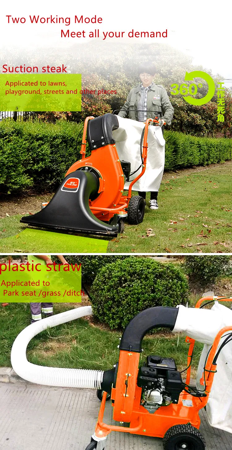 Fuel Type Suction Leaf Machine Park Leaf Sweeper Leaf Collector Equipment Lawn Care