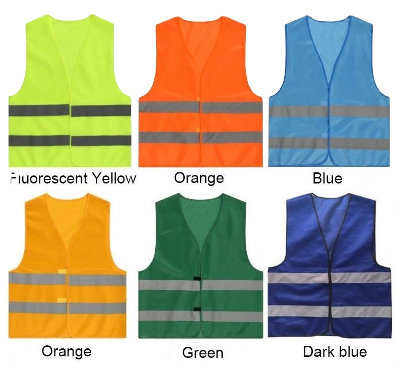 Security Reflective Vests High Quality 80g Construction Vests