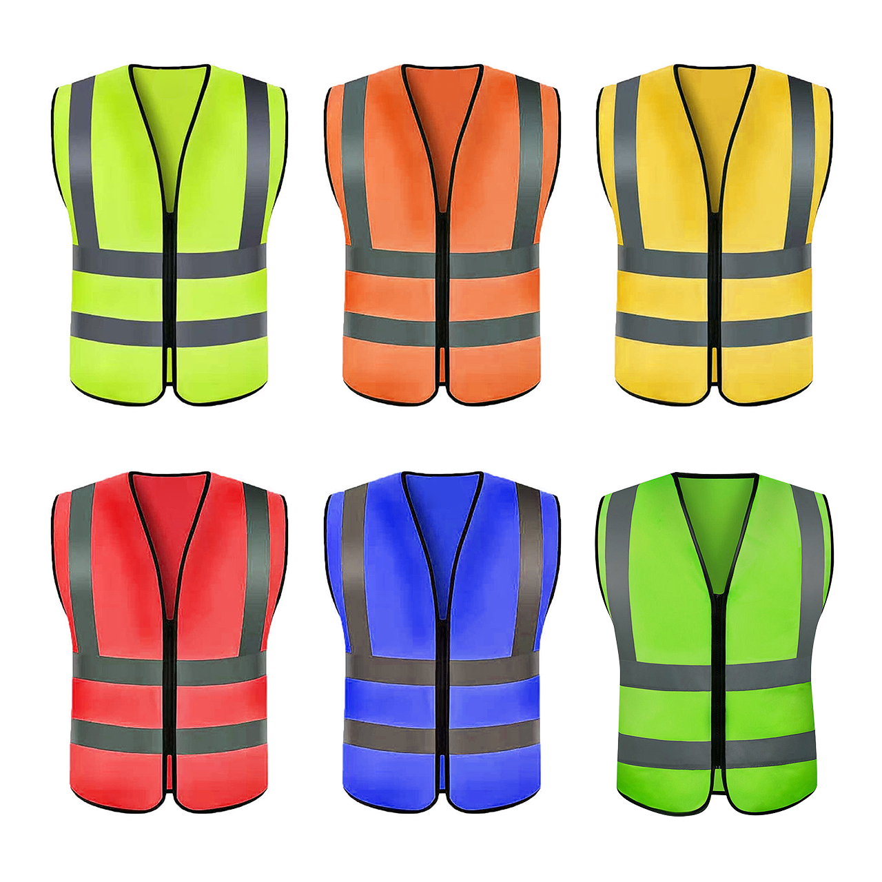 2XL Hi-Vis Construction Vest White Beige Cotton Work Safety Vest Logo Children's Traffic Visibility Cooling Breathable Work