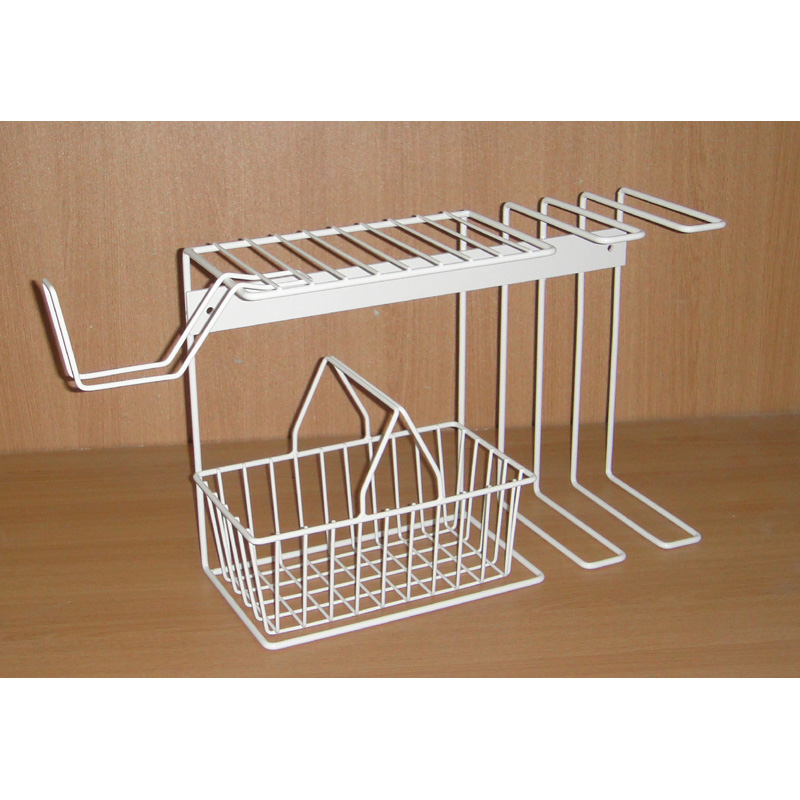 Wall Mounted Metal Wire Home Storage Garden Tools Storage Organizer Rack