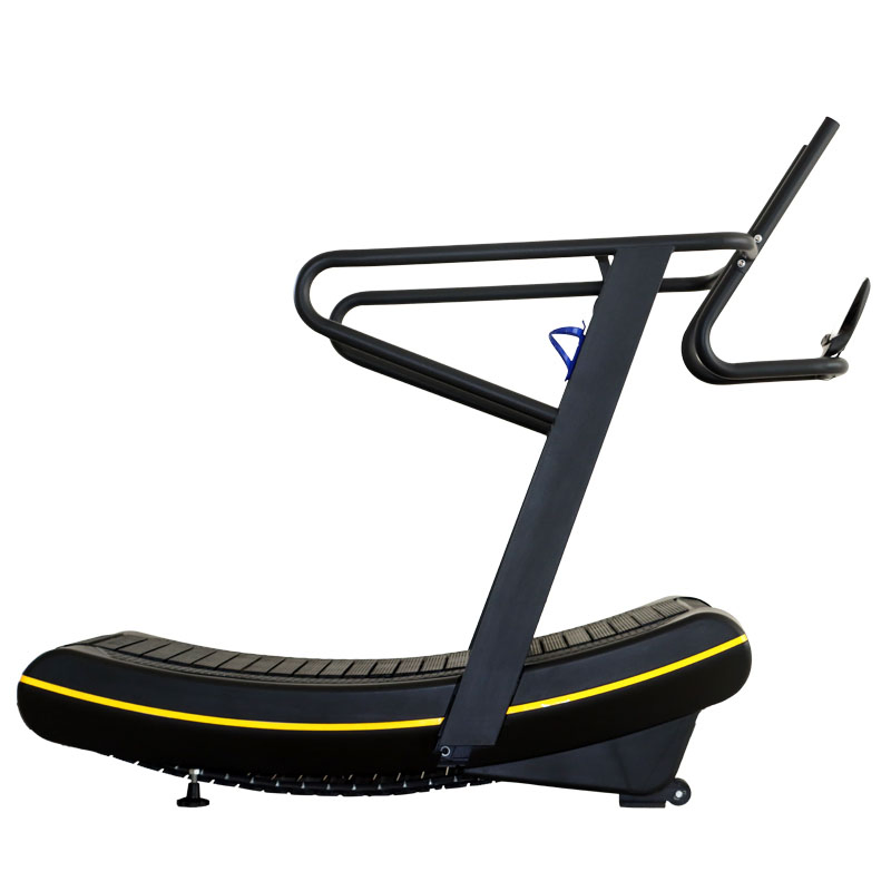 Factory Gym Fitness Self Generating Running Machine Unpowered Commercial Curved Treadmill