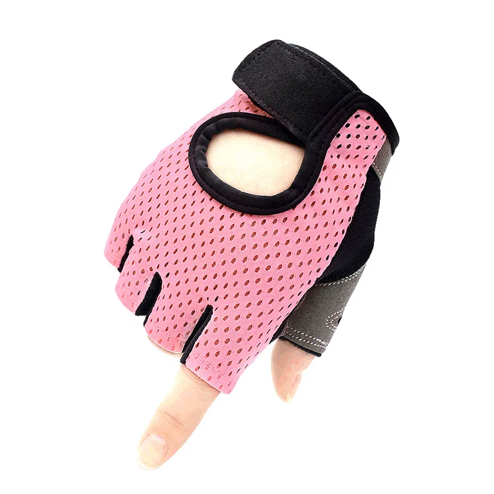 Women and Men Fashion Breathable Workout Gloves Durable Padded Weight Lifting Gym Exercise Fitness Fingerless Gloves Gym Gloves