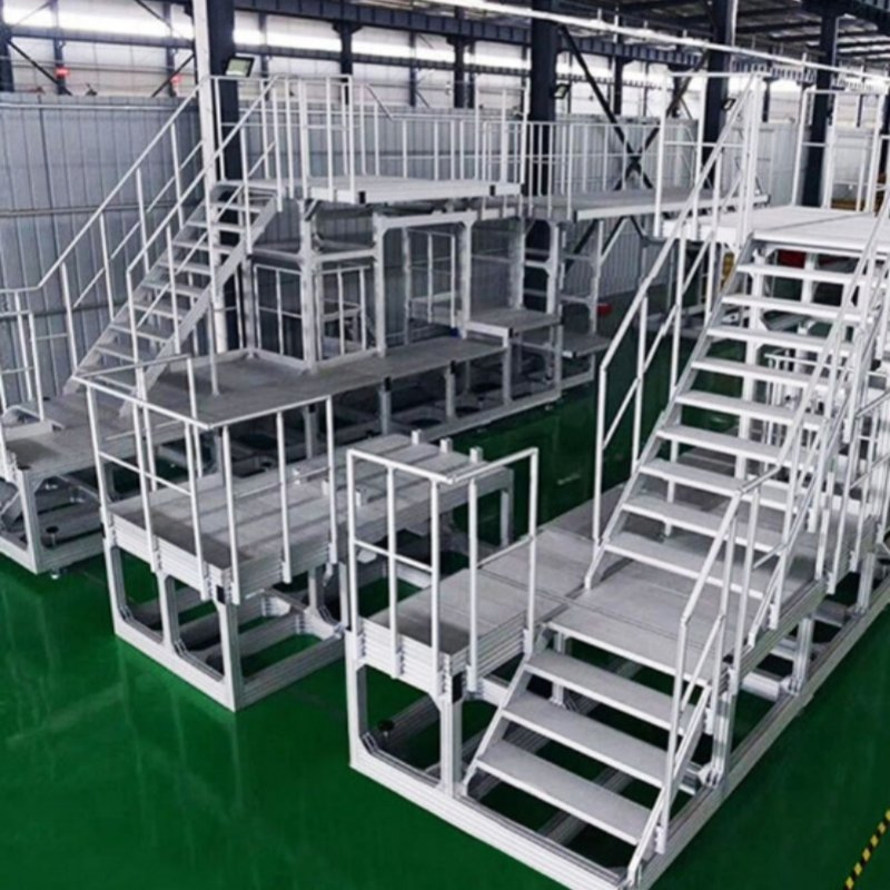 Stair and Modular Industrial Aluminum Platform Step Platforms