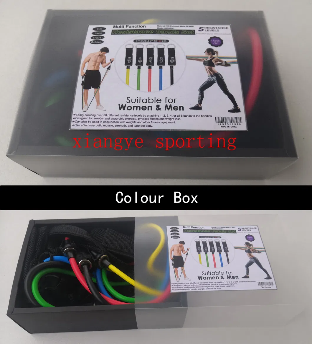 Single Resistance Tubes Exercise Rubber Band with Comfortable Handles