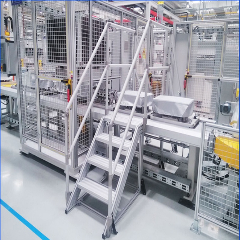 Synrise Aluminum Step Ladder Industrial Step Mobile Platform