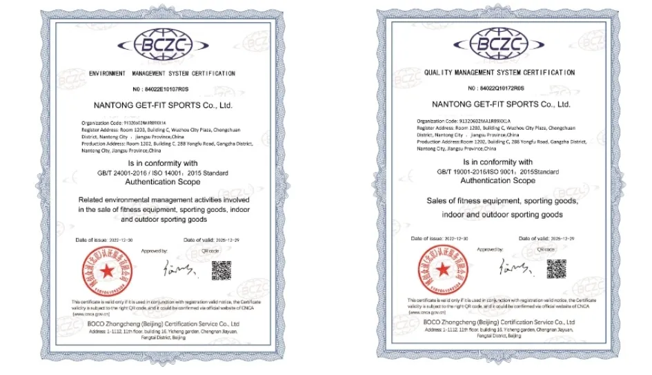 Certification Documents
