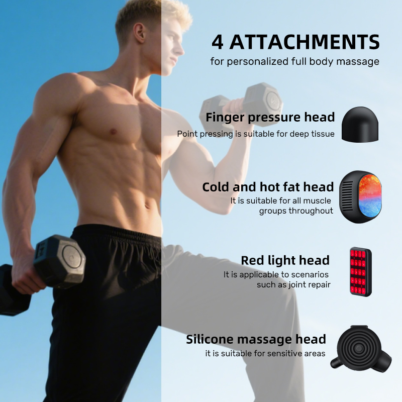 Handheld Electric Deep Tissue Body Muscle Massager High Intensity Vibration Massage Gun