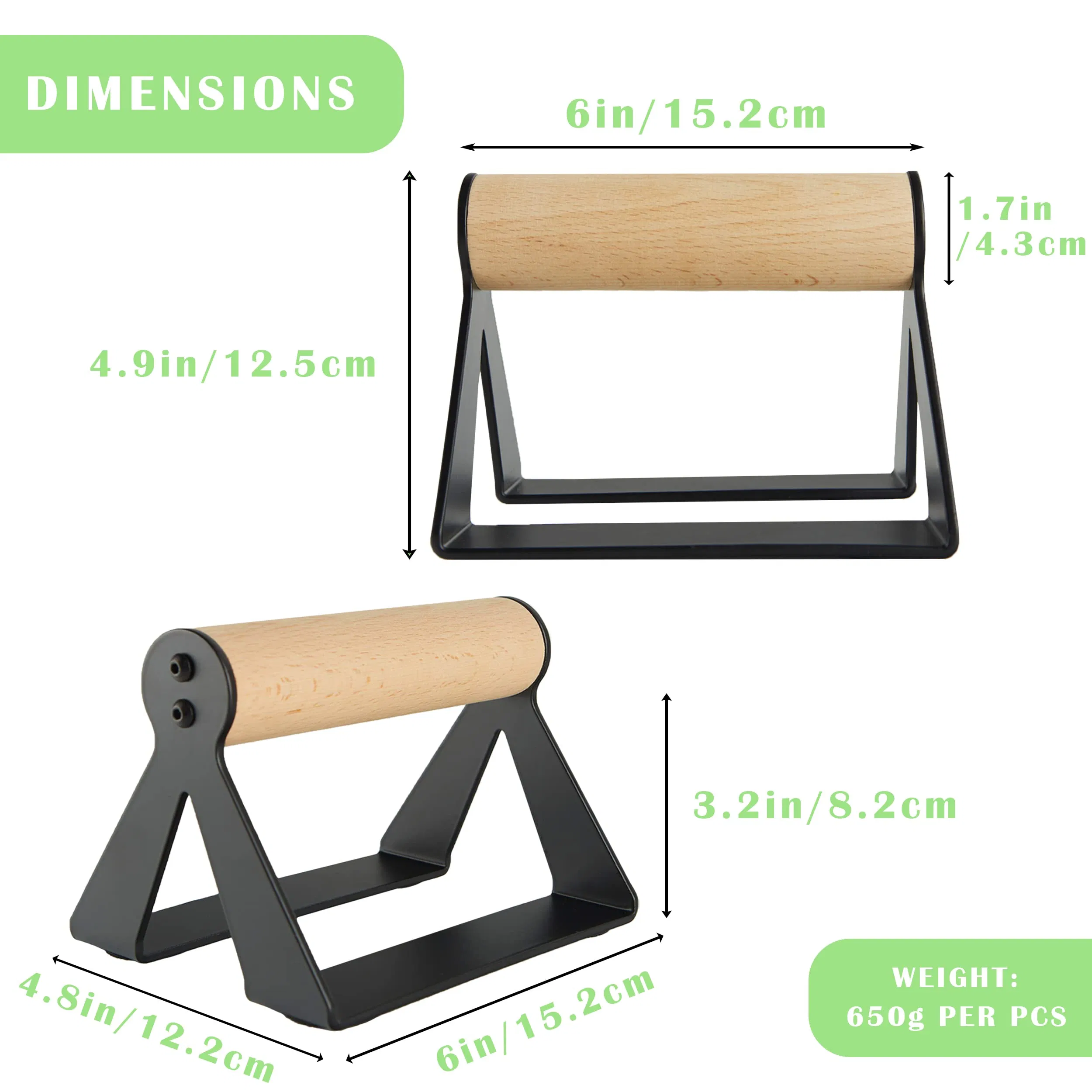 Wholesales Antislip Wood Exercise Professional Homeworkout Training Equipment Push up Board Bar