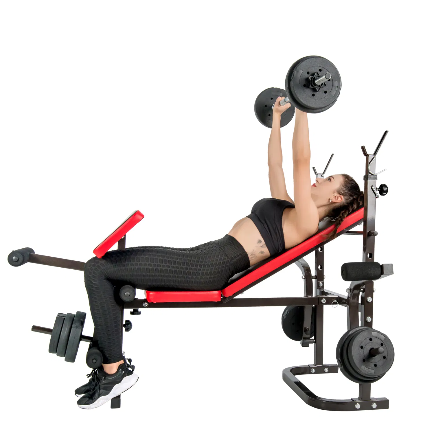 Home Gym Equipment Power Rack Weight Lifting Bench with Squat Rack