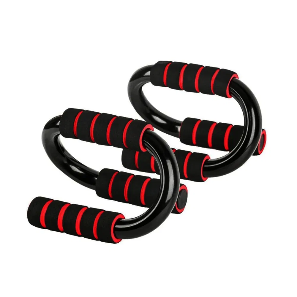 Portable Exercise Fitness Body Training S Shape Steel Push up Bars