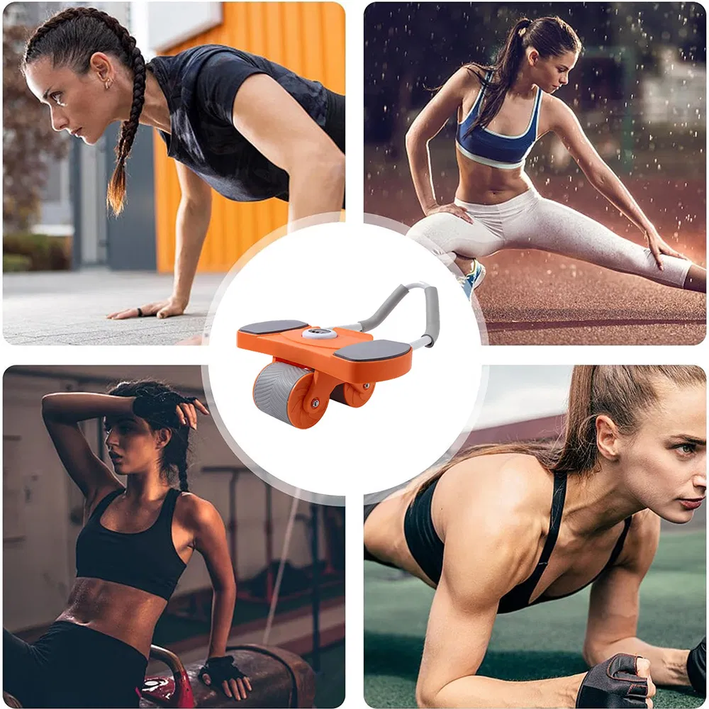 Adjustable Abdominal Wheel Exercise Wheels for ABS Compact Fitness Roller Wheel with Timers and Counters for Home Gym Company