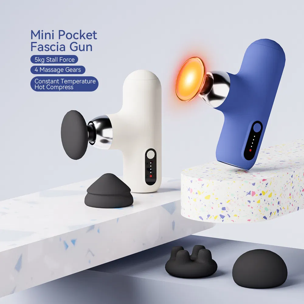 Mini Handheld Electric Constant Hot Compress Massage Gun Body Muscle Fascia Massager