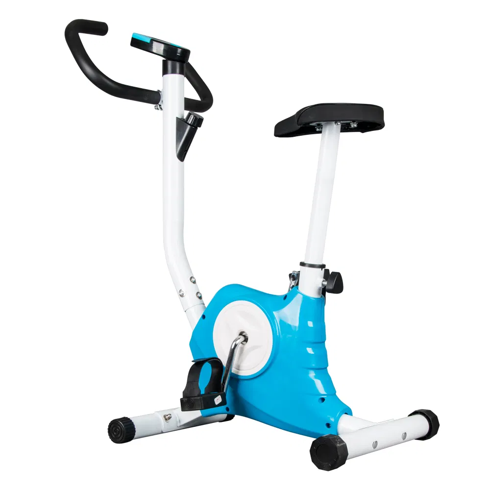 Fitness Indoor Cycling Belt Drive Stationary Bike Trainer Cardio Upright Exercise Bike with LCD Display