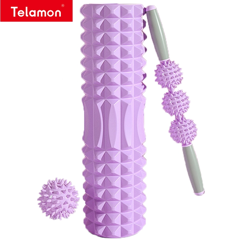High Density Soft Grid EVA Fitness Yoga Massage Foam Roller