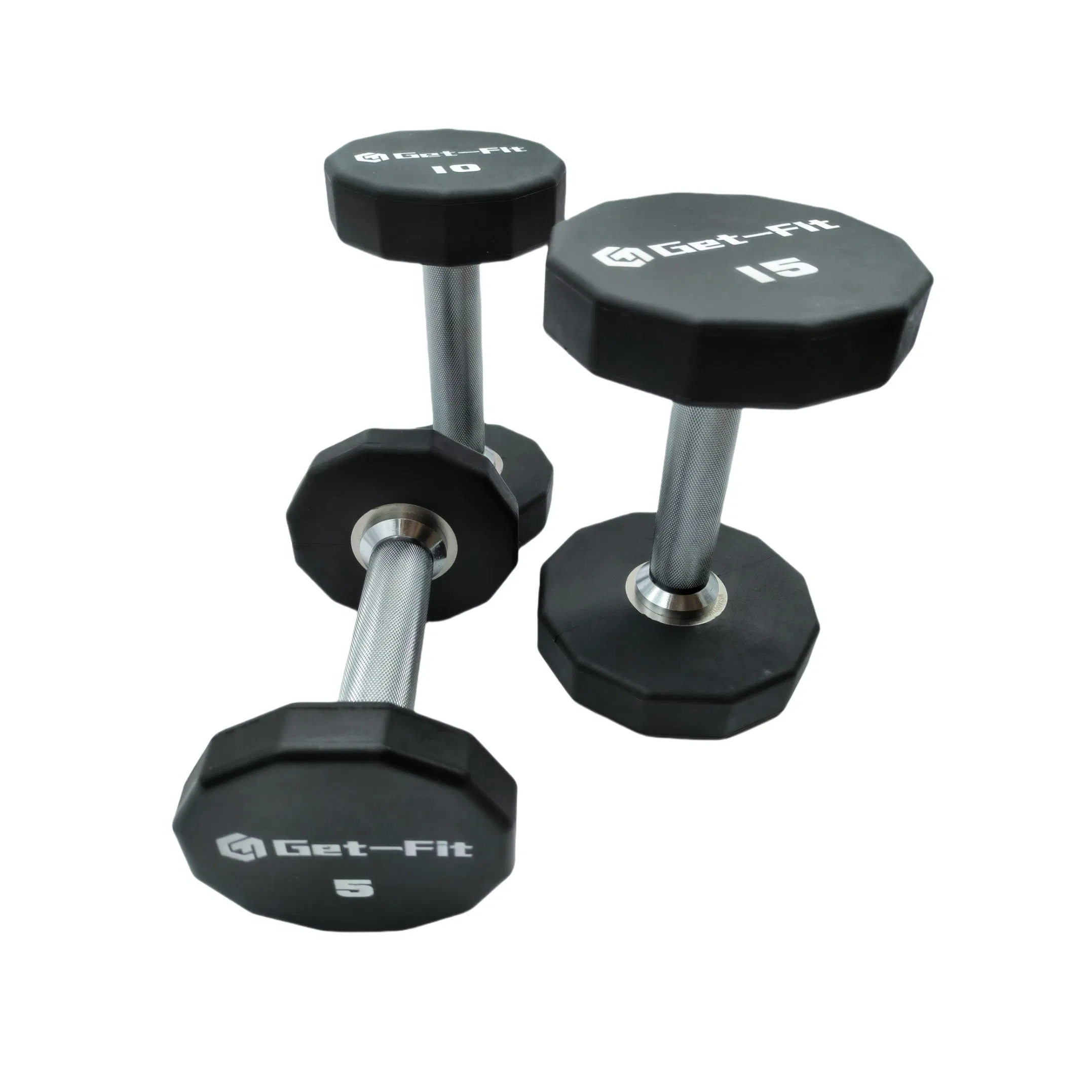 12-Sided Urethane Dumbbells Durable 2.5 Kg to 50 Kg PU Weights