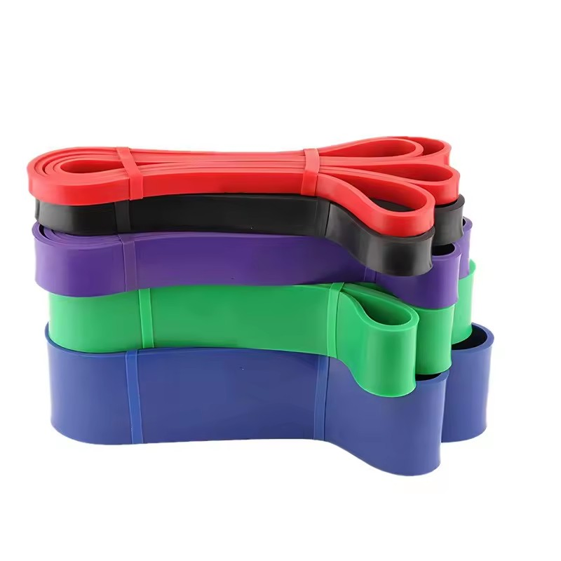 Non Slip Durable OEM Fitness Elastic Band Custom Logo Gym Door Thick Latex Resistance Bands for Exercises