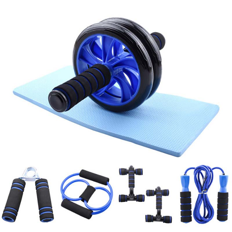 Roller Exercise Wheel Jump Rope Resistance Bands Push up Stand Bar Abdominal Wheel Grip Strength Home Gym Abdominal Muscle Training Fitness Ab Wheel Roller
