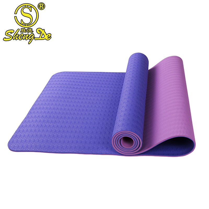 Hot Sale Body Building Fitness Gym Equipment Anti Slip TPE Yoga Mat