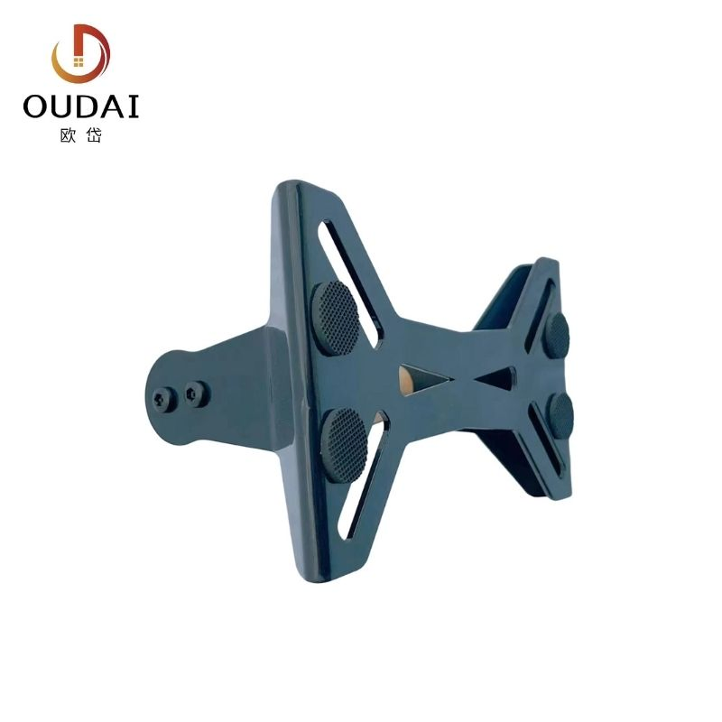 Oudai OEM Heavy Duty Crossfit Gym Steel Push up Bar Wooden Handle