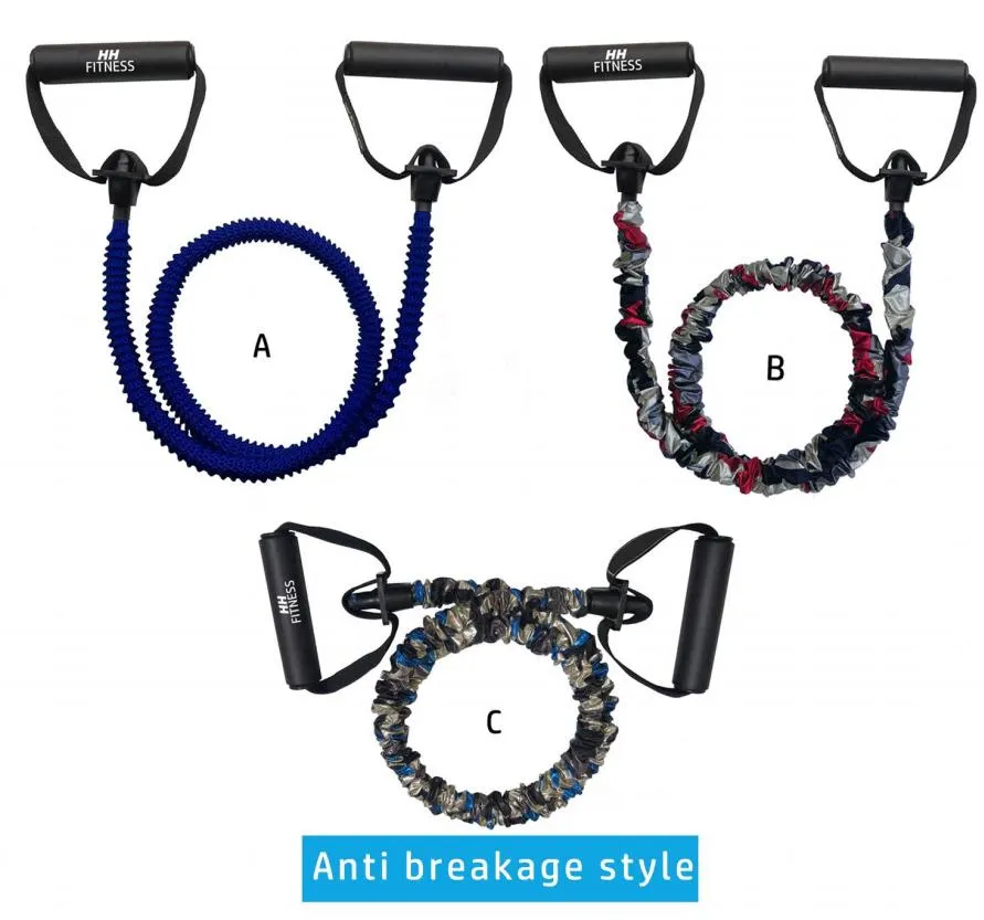 Single Resistance Tubes Exercise Rubber Band with Comfortable Handles