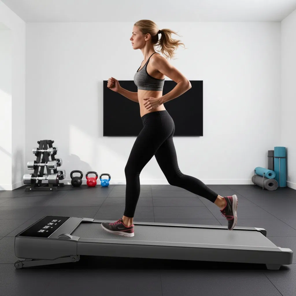 Hsm Fashion Design with Auto-Incline Function Walking Treadmill