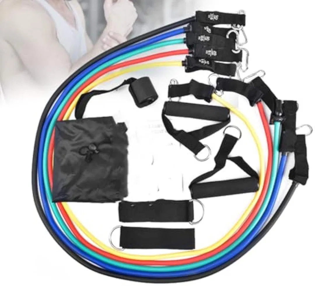 Home Gym Fitness Resistance Workout Training Yoga Exercise Latex Pull Band Rope Tube