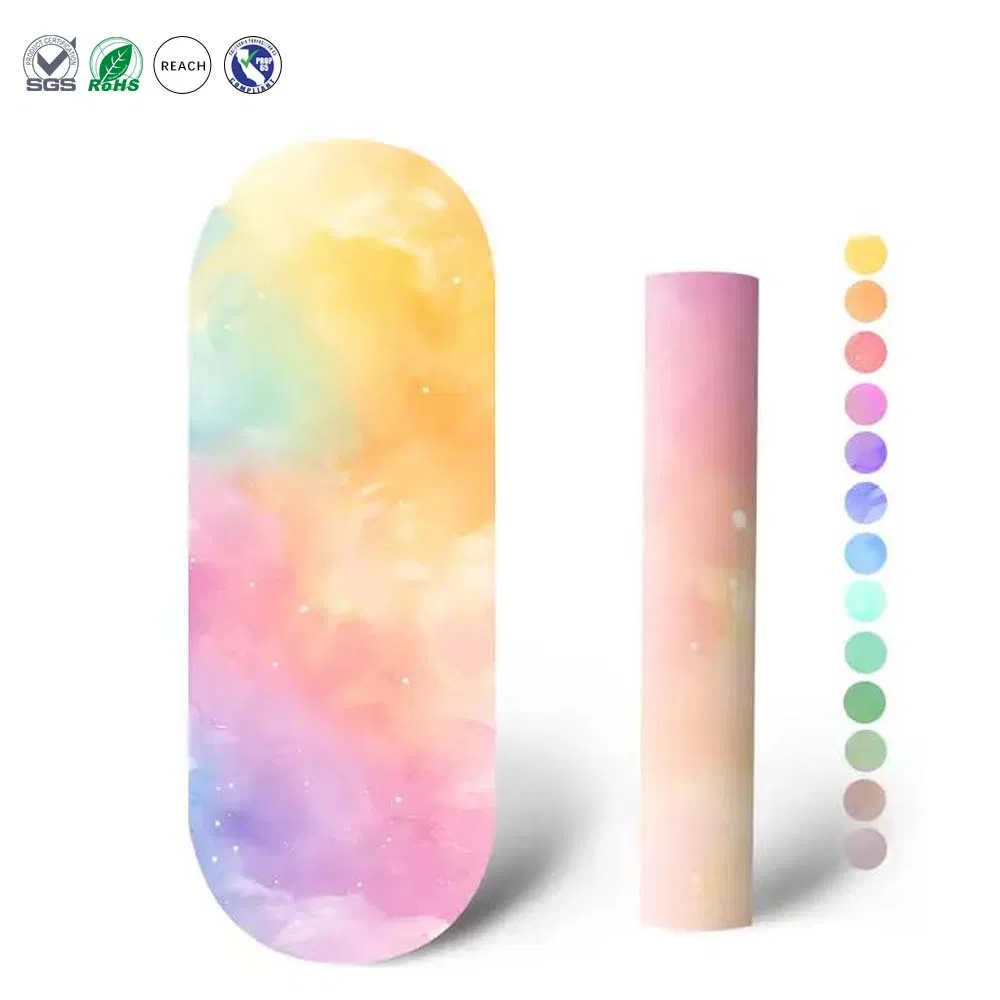 Premium Round Light Thin Non-Slip Pilates Yoga Mat with Custom Print Logo