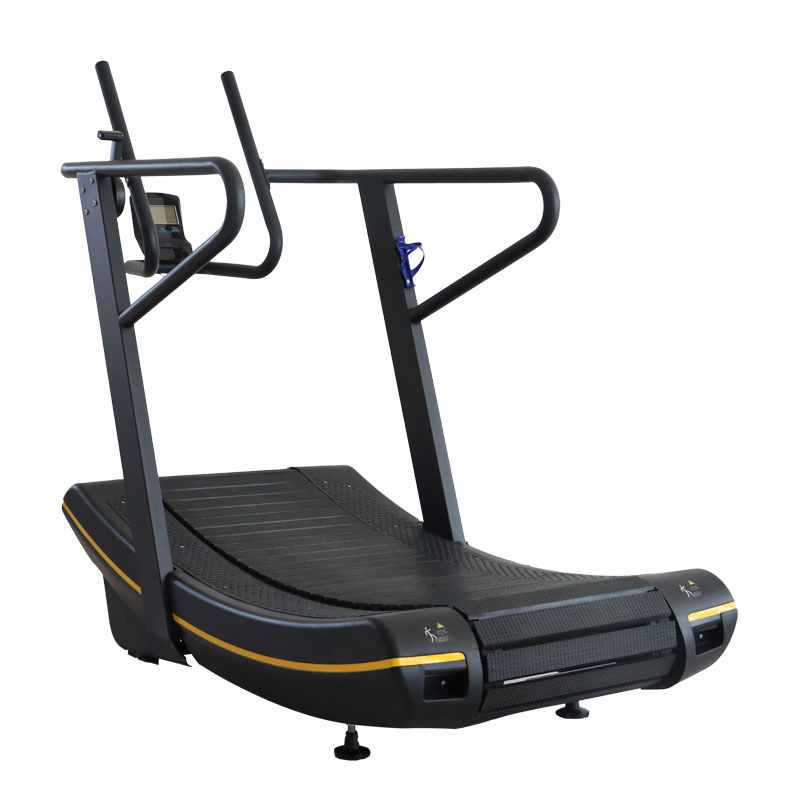 Factory Gym Fitness Self Generating Running Machine Unpowered Commercial Curved Treadmill