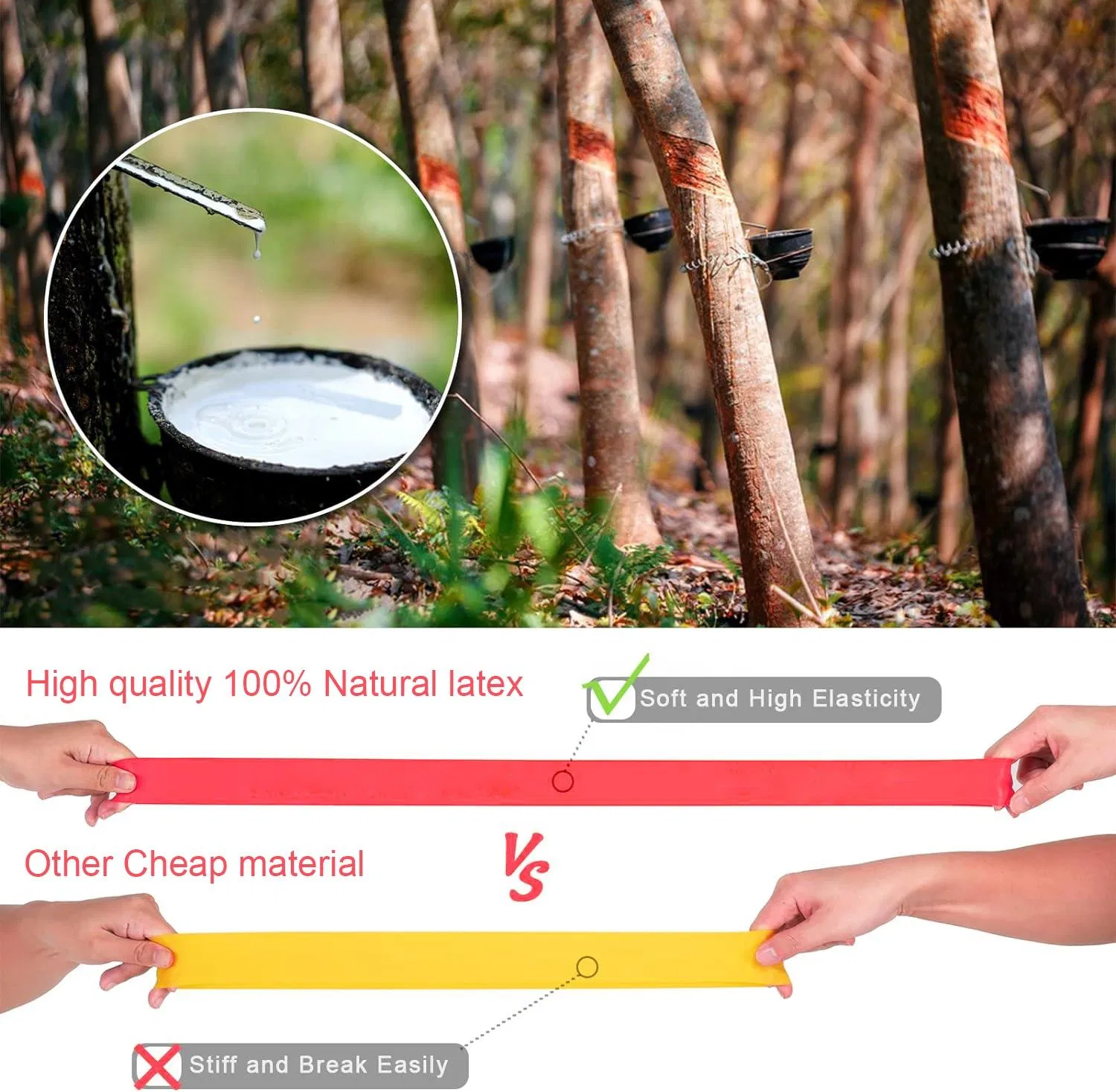 Custom Logo Mini Loop Fitness Bands Set Elastic Latex Resistance Training Equipment Home Gym Workout Yoga Resistance Bands