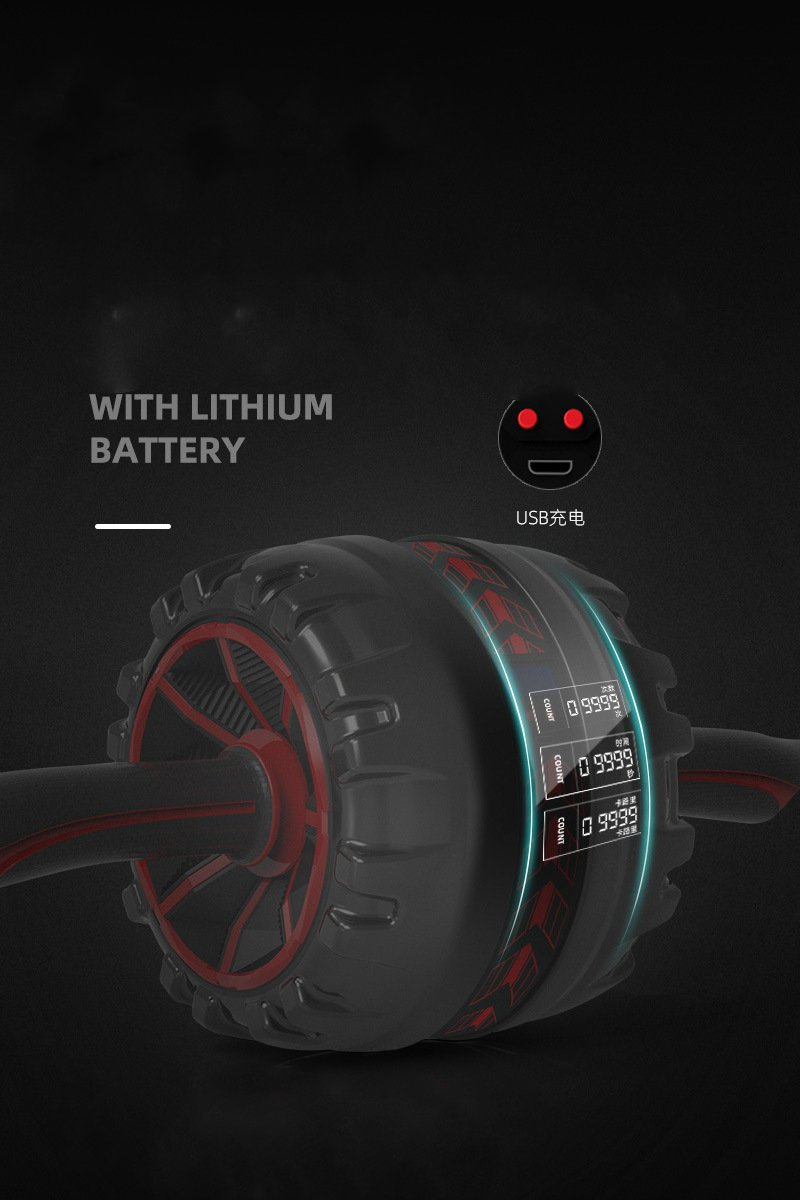 Electronic Counting Automatic Rebound Muscle Men's Fitness Equipment Reduce Abdominal Wheel