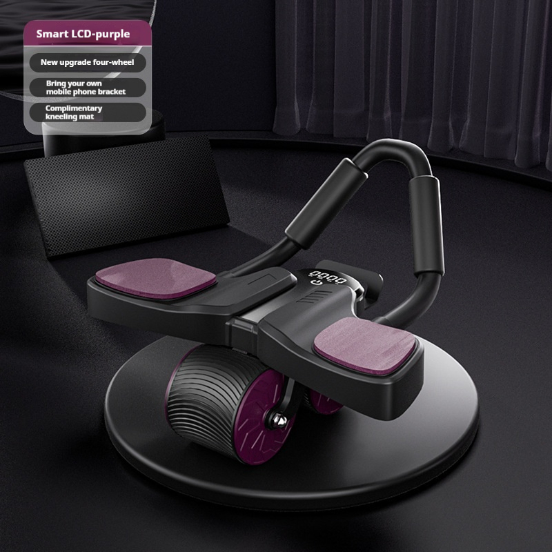 Time Counting Ab Roller Wheel with Comfort Grip for Abdominal Training