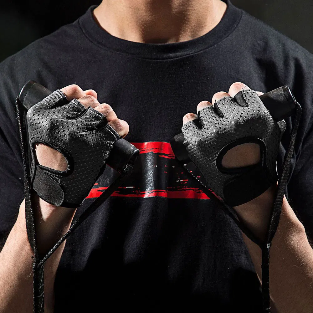 Women and Men Fashion Breathable Workout Gloves Durable Padded Weight Lifting Gym Exercise Fitness Fingerless Gloves Gym Gloves